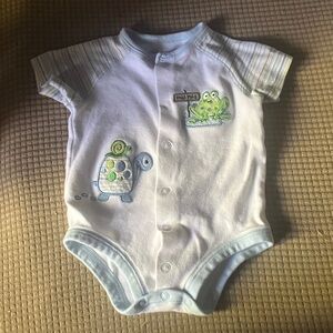 Blue and White Kids Bodysuit